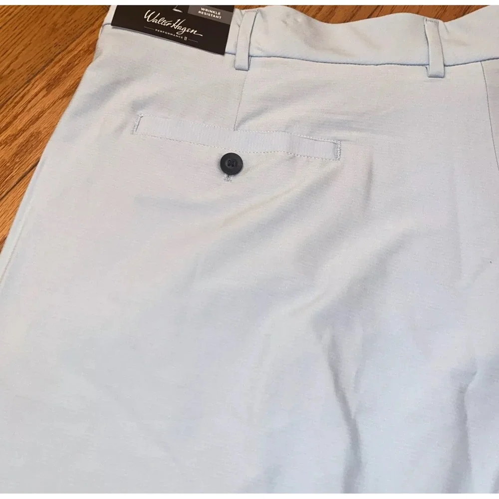 Walter Hagen‎ Flat Front P11 Golf Shorts Mens 40 Blue Wrinkle Resistant